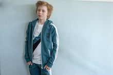 Charger l'image dans la galerie, Hooded Cardigan Ocean
